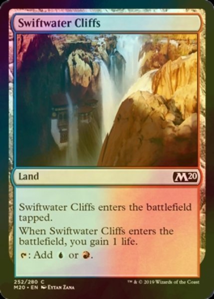 画像1: [FOIL] 急流の崖/Swiftwater Cliffs 【英語版】 [M20-土地C] (1)