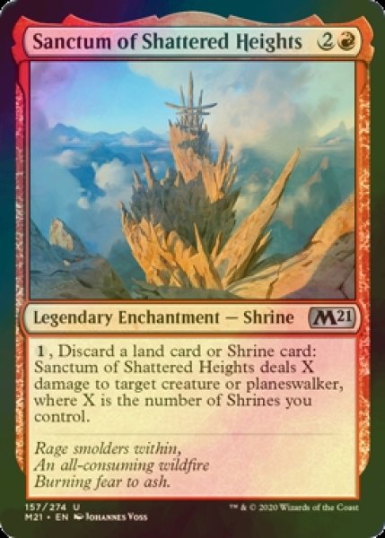 画像1: [FOIL] 廃れた高地の聖域/Sanctum of Shattered Heights 【英語版】 [M21-赤U] (1)