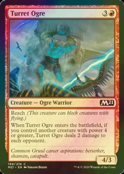 画像1: [FOIL] 砲塔のオーガ/Turret Ogre 【英語版】 [M21-赤C] (1)