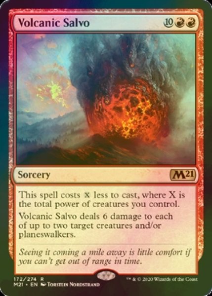 画像1: [FOIL] 一斉噴火/Volcanic Salvo 【英語版】 [M21-赤R] (1)