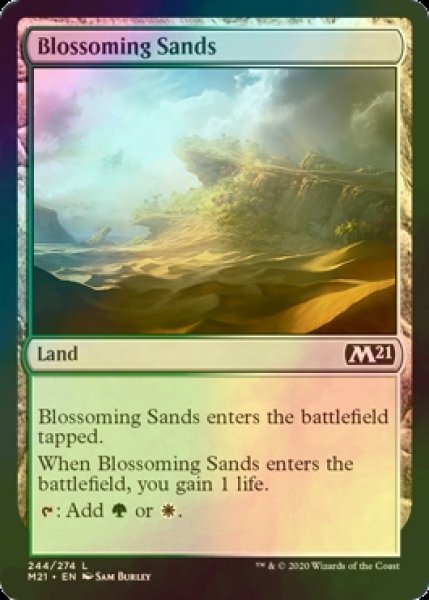 画像1: [FOIL] 花咲く砂地/Blossoming Sands 【英語版】 [M21-土地C] (1)