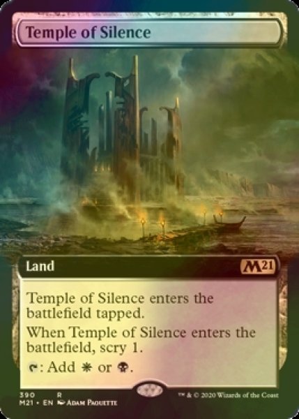 画像1: [FOIL] 静寂の神殿/Temple of Silence (拡張アート版) 【英語版】 [M21-土地R] (1)