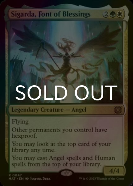 画像1: [FOIL] 祝福の泉、シガルダ/Sigarda, Font of Blessings 【英語版】 [MAT-金R] (1)