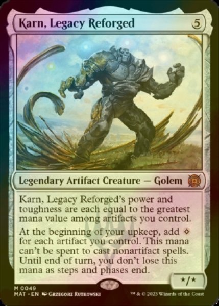 画像1: 再鍛されたレガシー、カーン/Karn, Legacy Reforged (MAT/灰MR/英/foil/NM) ※詳細要確認 (1)