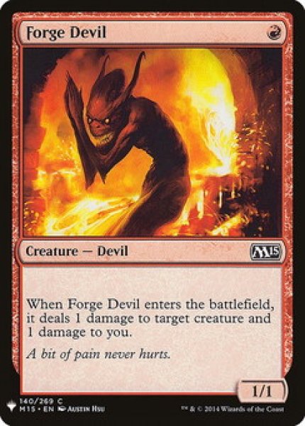 画像1: 炉の小悪魔/Forge Devil 【英語版】 [M15-赤List] (1)