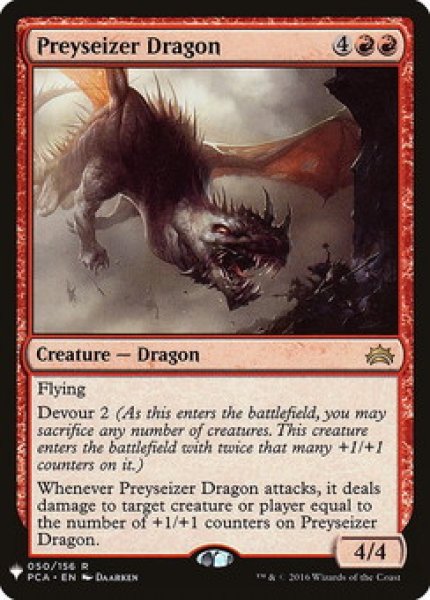 画像1: 餌食奪いのドラゴン/Preyseizer Dragon 【英語版】 [PCA-赤List] (1)