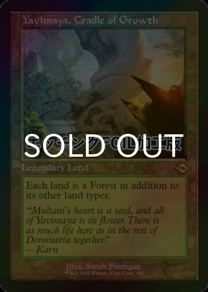 画像1: [FOIL] 成長の揺り篭、ヤヴィマヤ/Yavimaya, Cradle of Growth (旧枠・エッチング仕様) 【英語版】 [MH2-土地R] (1)