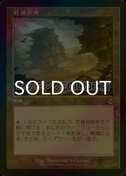 画像1: [FOIL] 乾燥台地/Arid Mesa (旧枠・エッチング仕様) 【日本語版】 [MH2-土地R] (1)