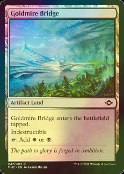 画像1: [FOIL] 黄金沼の橋/Goldmire Bridge 【英語版】 [MH2-土地C] (1)