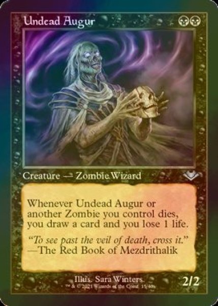 画像1: [FOIL] アンデッドの占い師/Undead Augur (旧枠) 【英語版】 [MH1-黒U] (1)