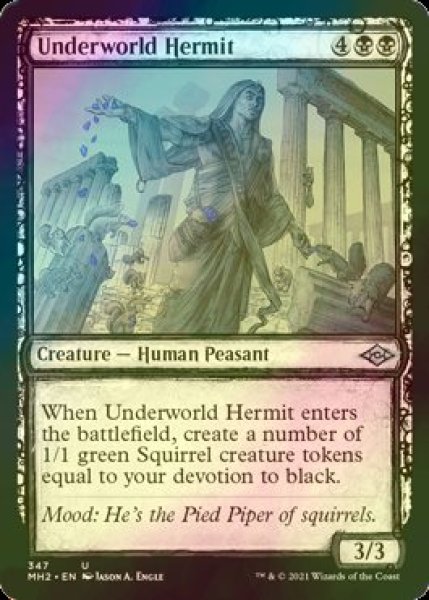 画像1: [FOIL] 死の国の隠遁者/Underworld Hermit (ショーケース版) 【英語版】 [MH2-黒U] (1)