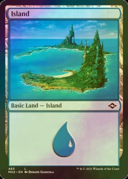 画像1: [FOIL] 島/Island No.483 【英語版】 [MH2-土地C] (1)