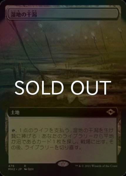 画像1: [FOIL] 湿地の干潟/Marsh Flats (拡張アート版) 【日本語版】 [MH2-土地R] (1)