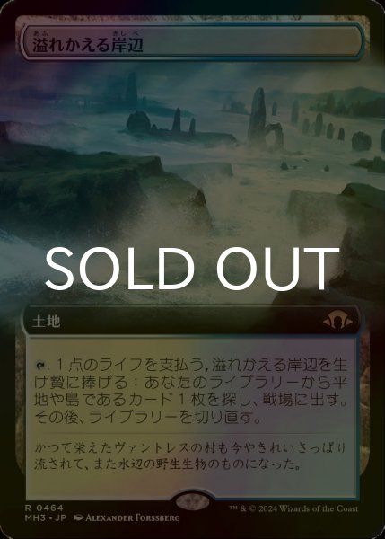 画像1: [FOIL] 溢れかえる岸辺/Flooded Strand (拡張アート版) 【日本語版】 [MH3-土地R] (1)
