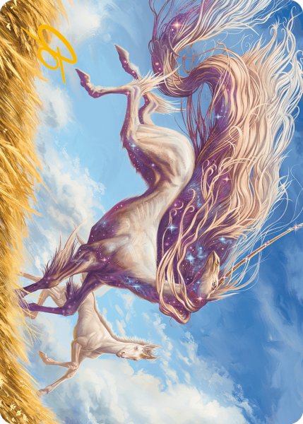 画像1: ニクス生まれの一角獣/Nyxborn Unicorn No.001 (箔押し版) 【英語版】 [MH3-アート] (1)