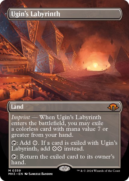 画像1: ウギンの迷宮/Ugin's Labyrinth (全面アート版) 【英語版】 [MH3-土地MR] (1)