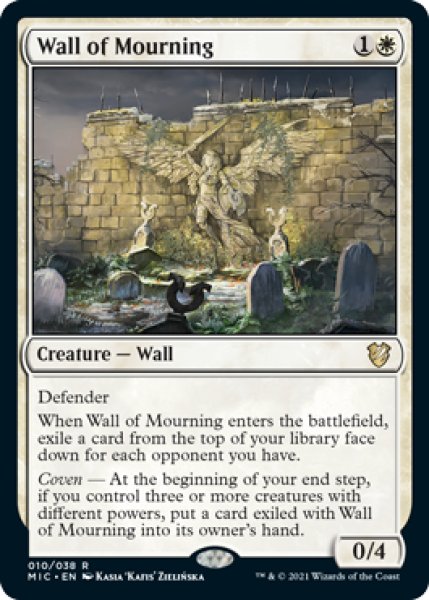 画像1: 哀悼の壁/Wall of Mourning 【英語版】 [MIC-白R] (1)