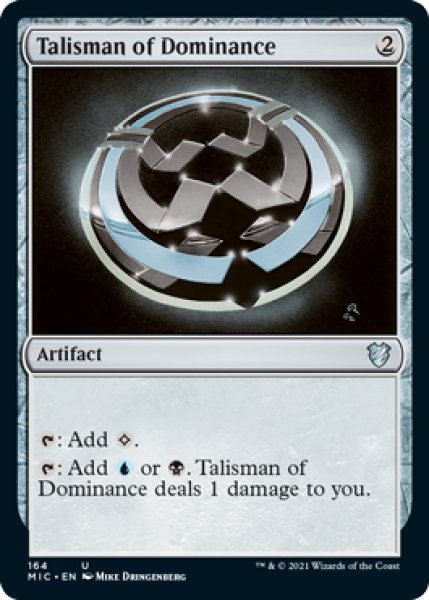 画像1: 威圧のタリスマン/Talisman of Dominance 【英語版】 [MIC-灰U] (1)