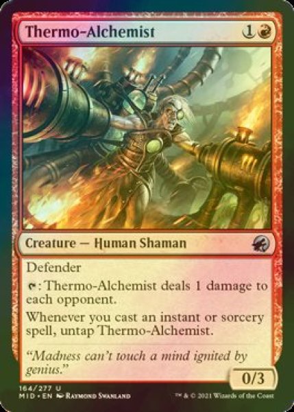 画像1: [FOIL] 熱錬金術師/Thermo-Alchemist 【英語版】 [MID-赤U] (1)