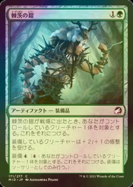 画像1: [FOIL] 棘茨の鎧/Bramble Armor 【日本語版】 [MID-緑C] (1)