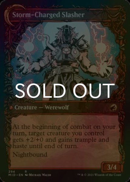 画像2: [FOIL] 無謀な嵐探し/Reckless Stormseeker (ショーケース・海外産ブースター版) 【英語版】 [MID-赤R] (2)