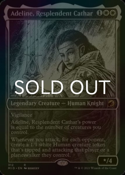 画像1: [FOIL] 輝かしい聖戦士、エーデリン/Adeline, Resplendent Cathar (ショーケース・海外産ブースター版) 【英語版】 [MID-白R] (1)