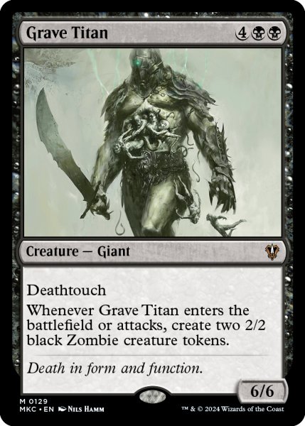 画像1: 墓所のタイタン/Grave Titan 【英語版】 [MKC-黒MR] (1)