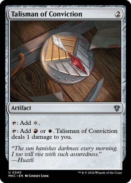 画像1: 確信のタリスマン/Talisman of Conviction 【英語版】 [MKC-灰U] (1)