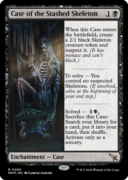 画像1: 謎の骸骨の事件/Case of the Stashed Skeleton 【英語版】 [MKM-黒R] (1)