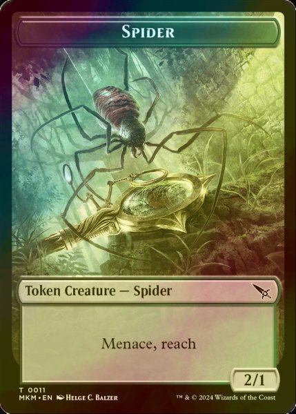 画像1: [FOIL] 蜘蛛/SPIDER 【英語版】 [MKM-トークン] (1)