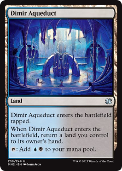 画像1: ディミーアの水路/Dimir Aqueduct 【英語版】 [MM2-土地U] (1)