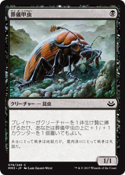 画像1: 葬儀甲虫/Mortician Beetle 【日本語版】 [MM3-黒C] (1)