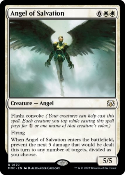 画像1: 救済の天使/Angel of Salvation 【英語版】 [MOC-白R] (1)