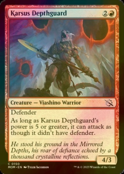 画像1: [FOIL] カーサスの深淵守護兵/Karsus Depthguard 【英語版】 [MOM-赤C] (1)