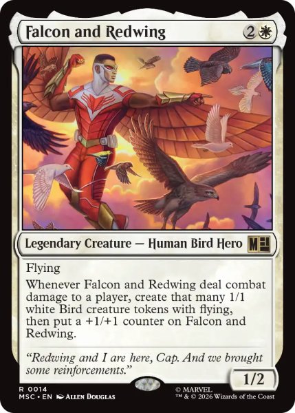 画像1: ファルコンとレッドウイング/Falcon and Redwing 【英語版】 [MSC-白R] (1)