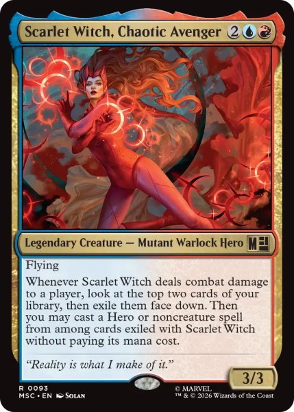 画像1: 魔性のアベンジャーズ、スカーレット・ウィッチ/Scarlet Witch, Chaotic Avenger 【英語版】 [MSC-金R] (1)