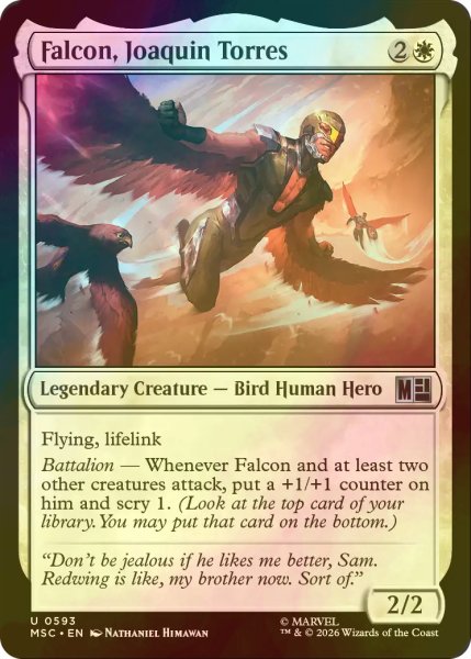 画像1: [FOIL] ファルコン、ホアキン・トレス/Falcon, Joaquin Torres 【英語版】 [MSC-白U] (1)