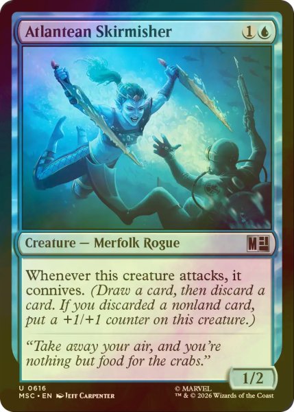 画像1: [FOIL] アトランティスの散兵/Atlantean Skirmisher 【英語版】 [MSC-青U] (1)