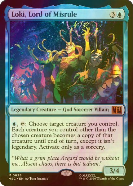 画像1: [FOIL] 無法の王、ロキ/Loki, Lord of Misrule 【英語版】 [MSC-青MR] (1)