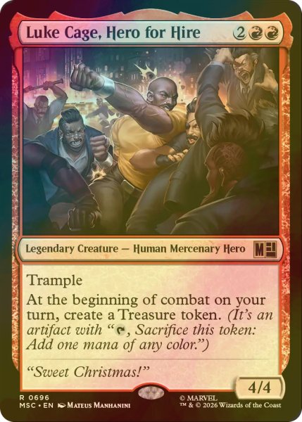 画像1: [FOIL] ヒーローズ・フォー・ハイアー、ルーク・ケイジ/Luke Cage, Hero for Hire 【英語版】 [MSC-赤R] (1)