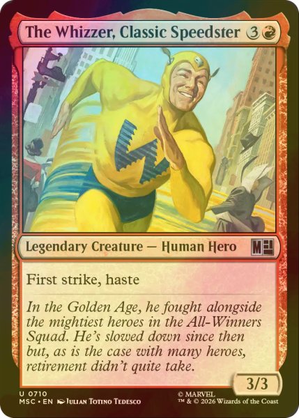 画像1: [FOIL] 伝統的スピードスター、ウィザー/The Whizzer, Classic Speedster 【英語版】 [MSC-赤U] (1)