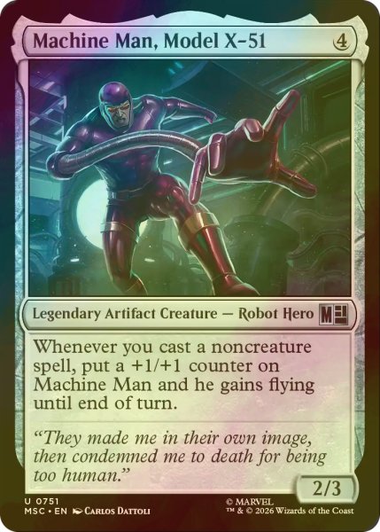 画像1: [FOIL] マシンマン、X-51型/Machine Man, Model X-51 【英語版】 [MSC-灰U] (1)