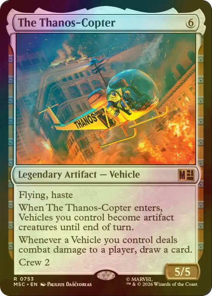 画像1: [FOIL] サノスコプター/The Thanos-Copter 【英語版】 [MSC-灰R] (1)