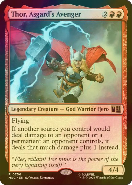 画像1: [FOIL] アスガルドのアベンジャーズ、ソー/Thor, Asgard's Avenger 【英語版】 [MSC-赤R] (1)