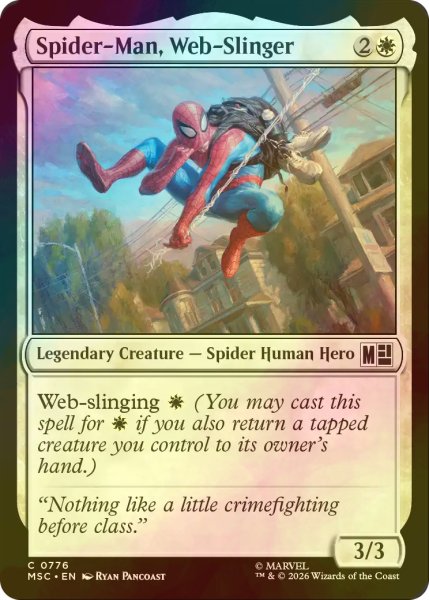 画像1: [FOIL] ウェブスリンガー、スパイダーマン/Spider-Man, Web-Slinger 【英語版】 [MSC-白C] (1)