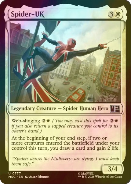 画像1: [FOIL] スパイダーUK/Spider-UK 【英語版】 [MSC-白U] (1)