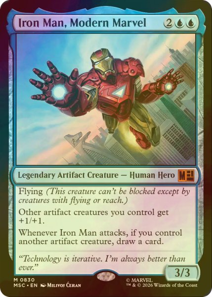 画像1: [FOIL] モダン・マーベル、アイアンマン/Iron Man, Modern Marvel 【英語版】 [MSC-青MR] (1)