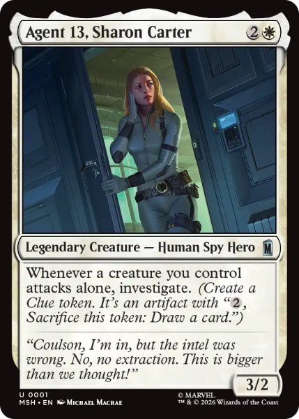 画像1: エージェント13、シャロン・カーター/Agent 13, Sharon Carter 【英語版】 [MSH-白U] (1)