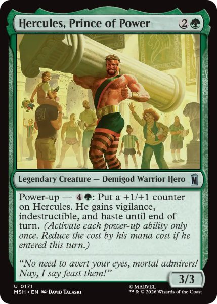 画像1: プリンス・オブ・パワー、ハーキュリーズ/Hercules, Prince of Power 【英語版】 [MSH-緑U] (1)