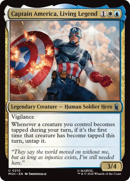 画像1: 生ける伝説、キャプテン・アメリカ/Captain America, Living Legend 【英語版】 [MSH-金U] (1)